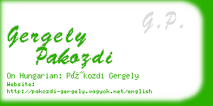 gergely pakozdi business card